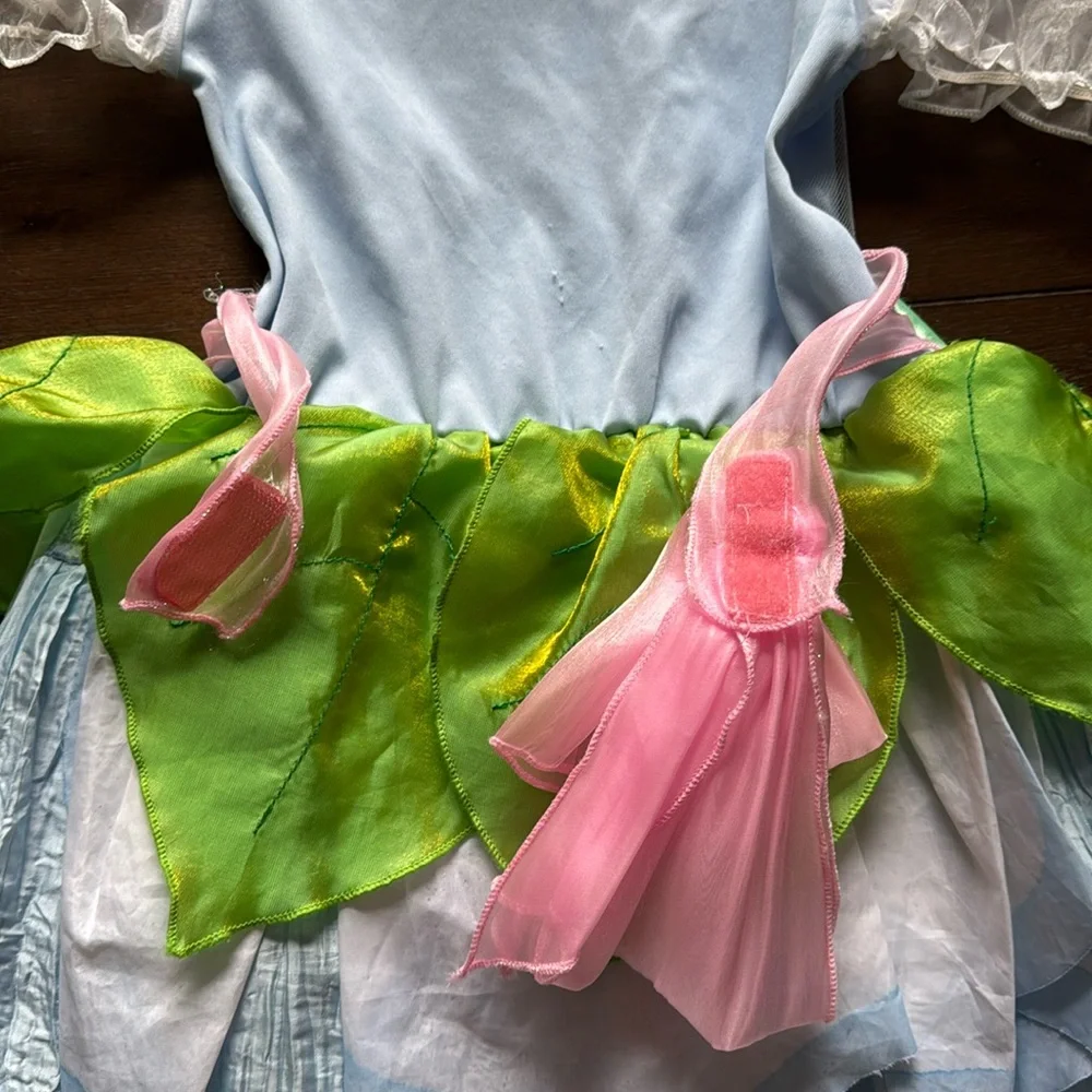 S(5/6) Disney Store Princess Cinderella Dress fairy puff sleeve bubble skirt